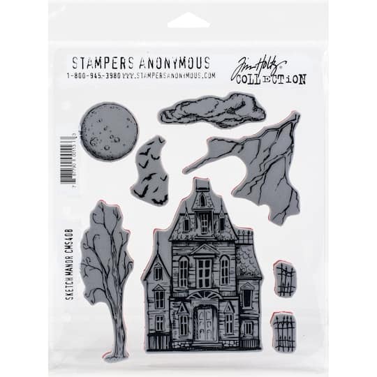 Stampers Anonymous Tim Holtz&#xAE; Sketch Manor Cling Stamps